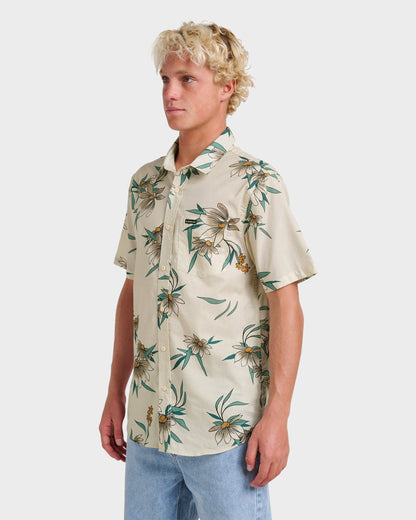 Costal Flora Classic Short Sleeve Shirt - Moonstruck Quick Silver Moonstruck