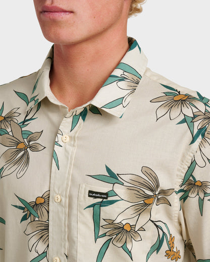 Costal Flora Classic Short Sleeve Shirt - Moonstruck Quick Silver Moonstruck