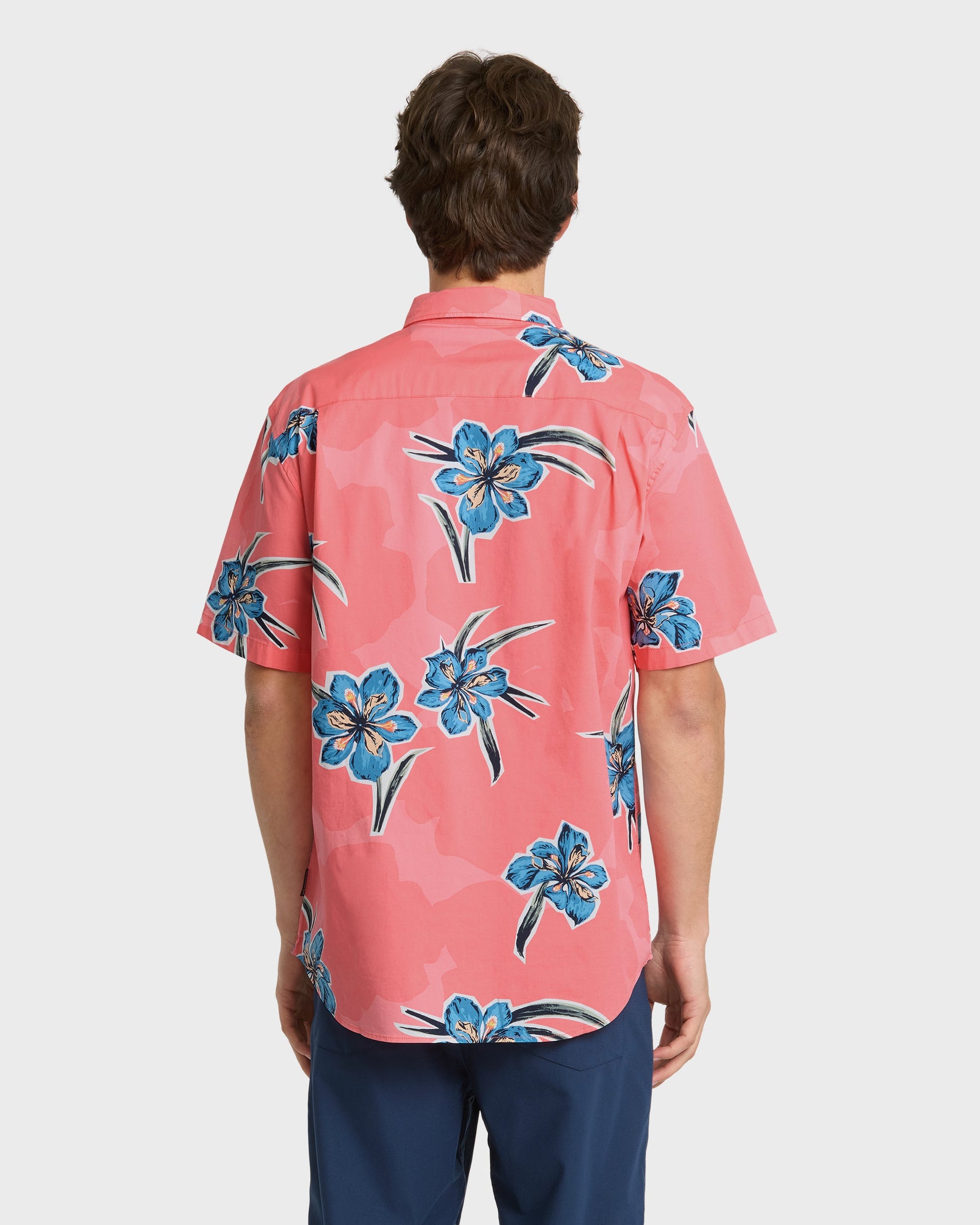 Apero Organic Classics Short Sleeve Shirt - Strawberry Print Quick Silver Strawberry Print