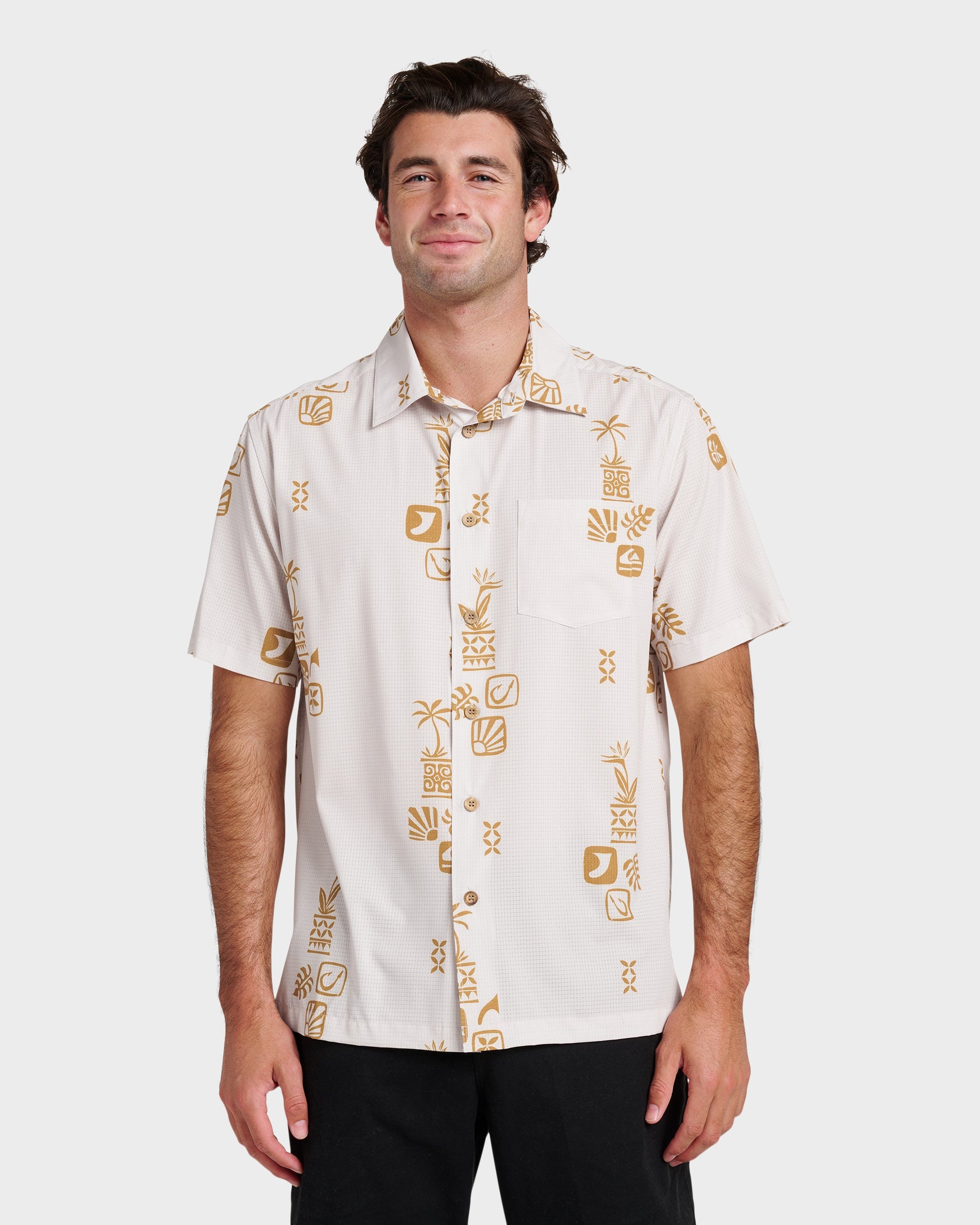 Waterman Mystic Fin Shirt - Moonbeam Quick Silver Moonbeam