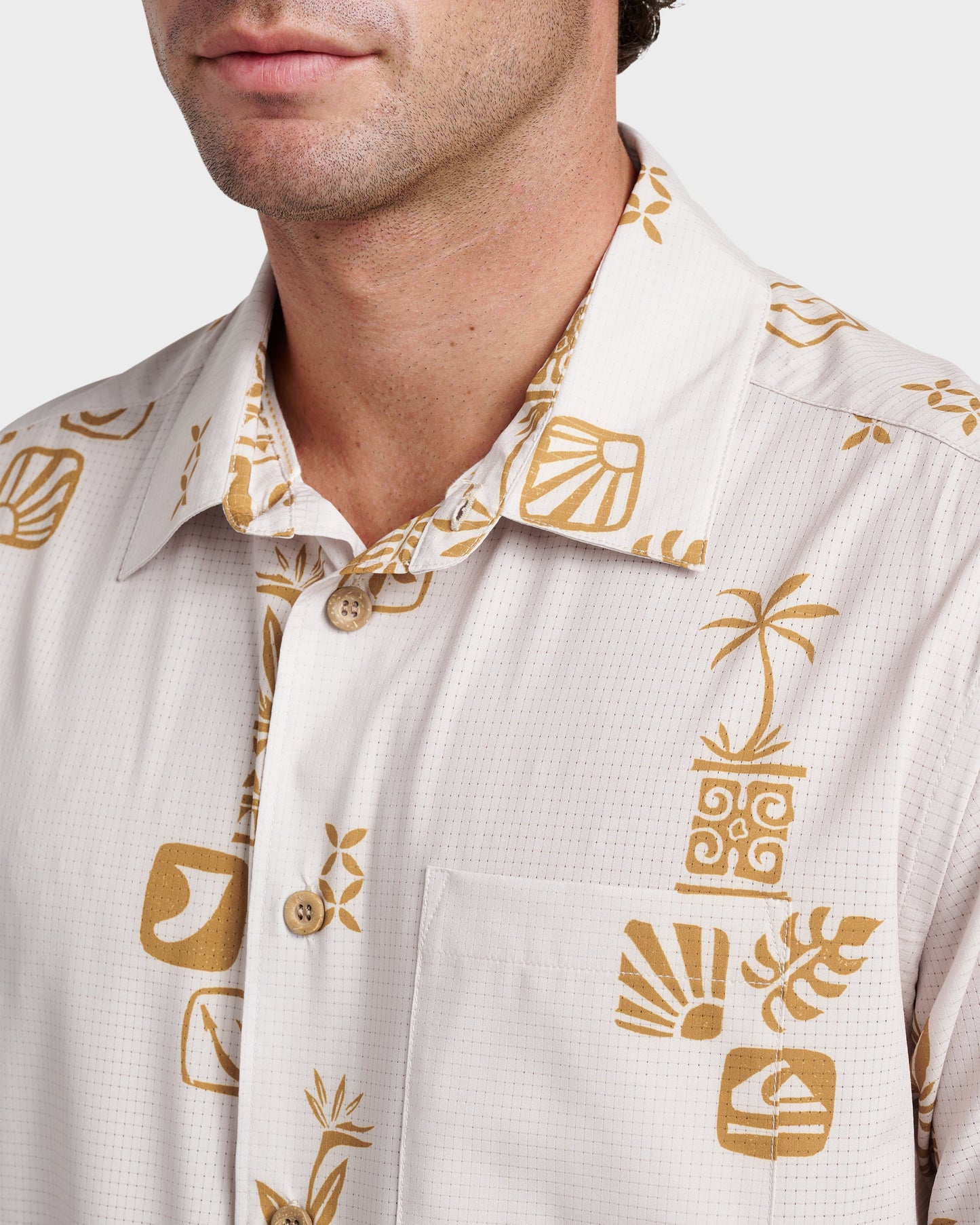 Waterman Mystic Fin Shirt - Moonbeam Quick Silver Moonbeam