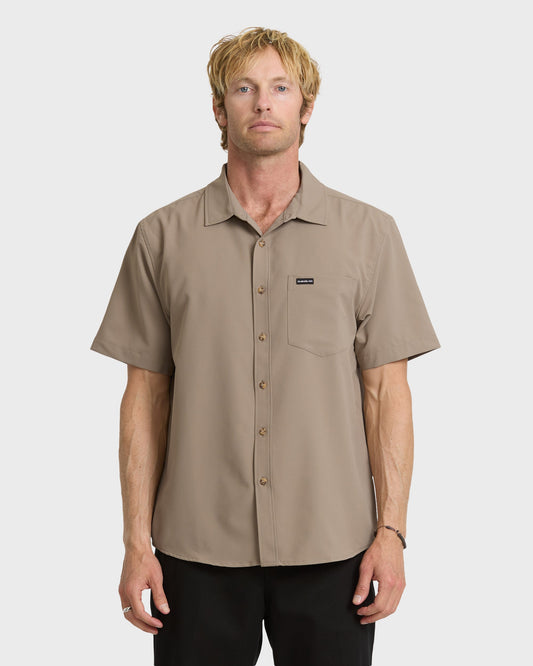 Allport Classic Short Sleeve Shirt - Fallen Rock Quick Silver Fallen Rock