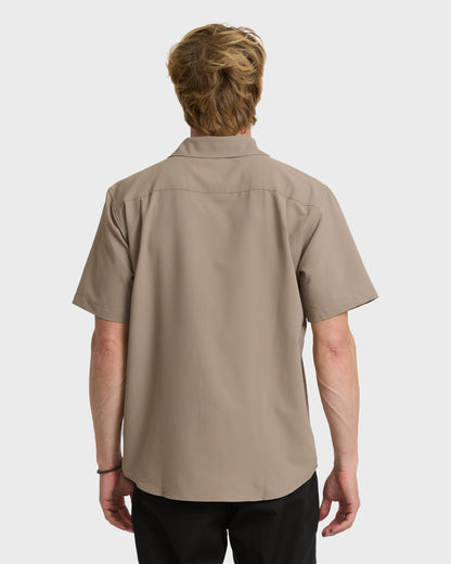 Allport Classic Short Sleeve Shirt - Fallen Rock Quick Silver Fallen Rock