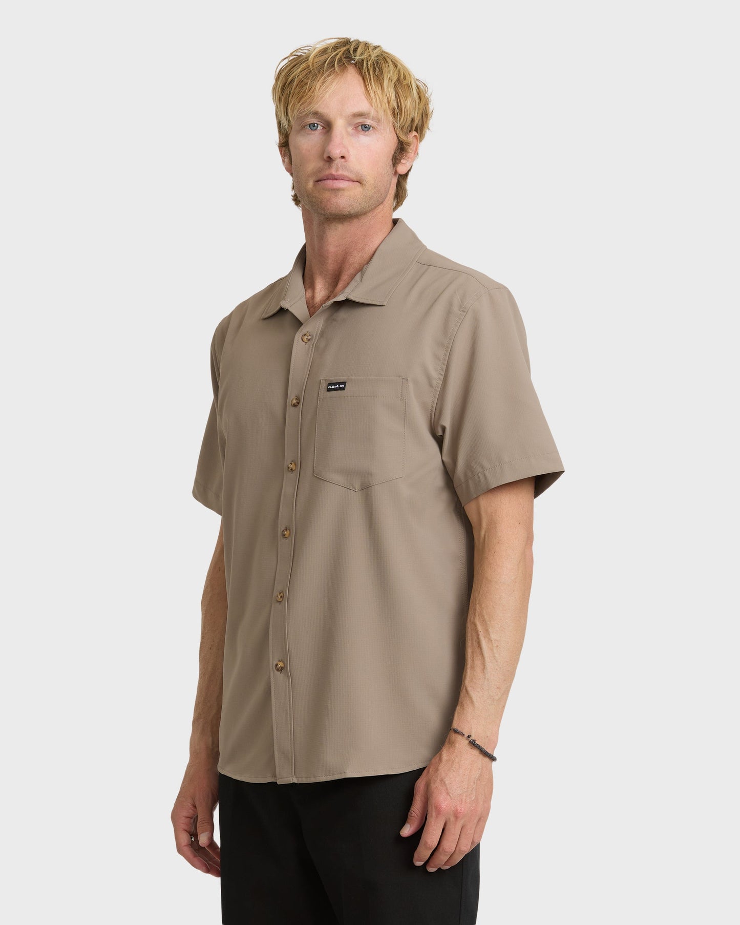 Allport Classic Short Sleeve Shirt - Fallen Rock Quick Silver Fallen Rock