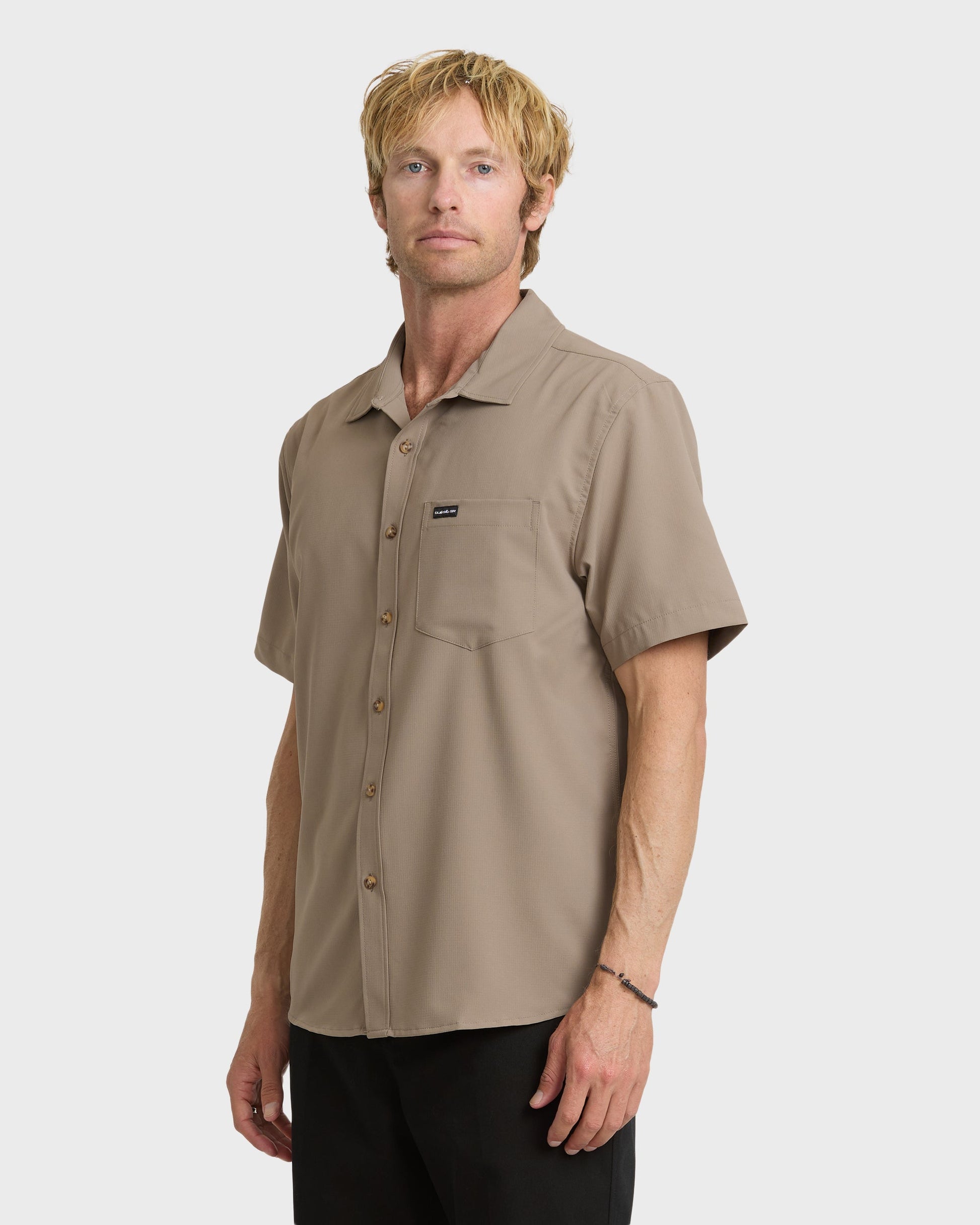 Allport Classic Short Sleeve Shirt - Fallen Rock Quick Silver Fallen Rock