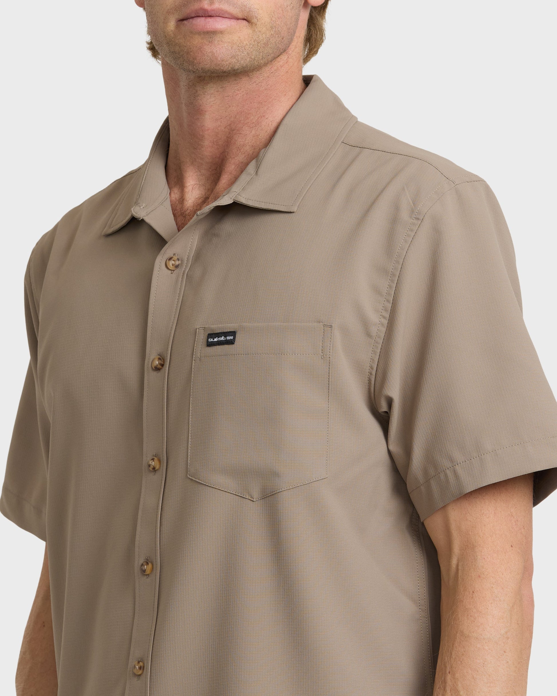 Allport Classic Short Sleeve Shirt - Fallen Rock Quick Silver Fallen Rock
