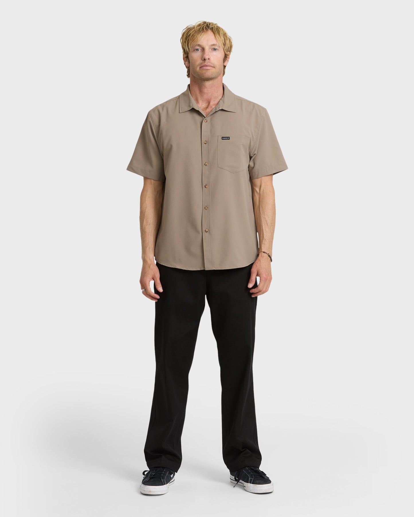 Allport Classic Short Sleeve Shirt - Fallen Rock Quick Silver Fallen Rock
