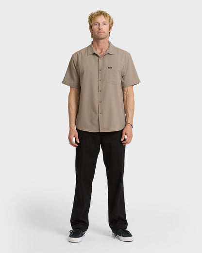 Allport Classic Short Sleeve Shirt - Fallen Rock Quick Silver Fallen Rock