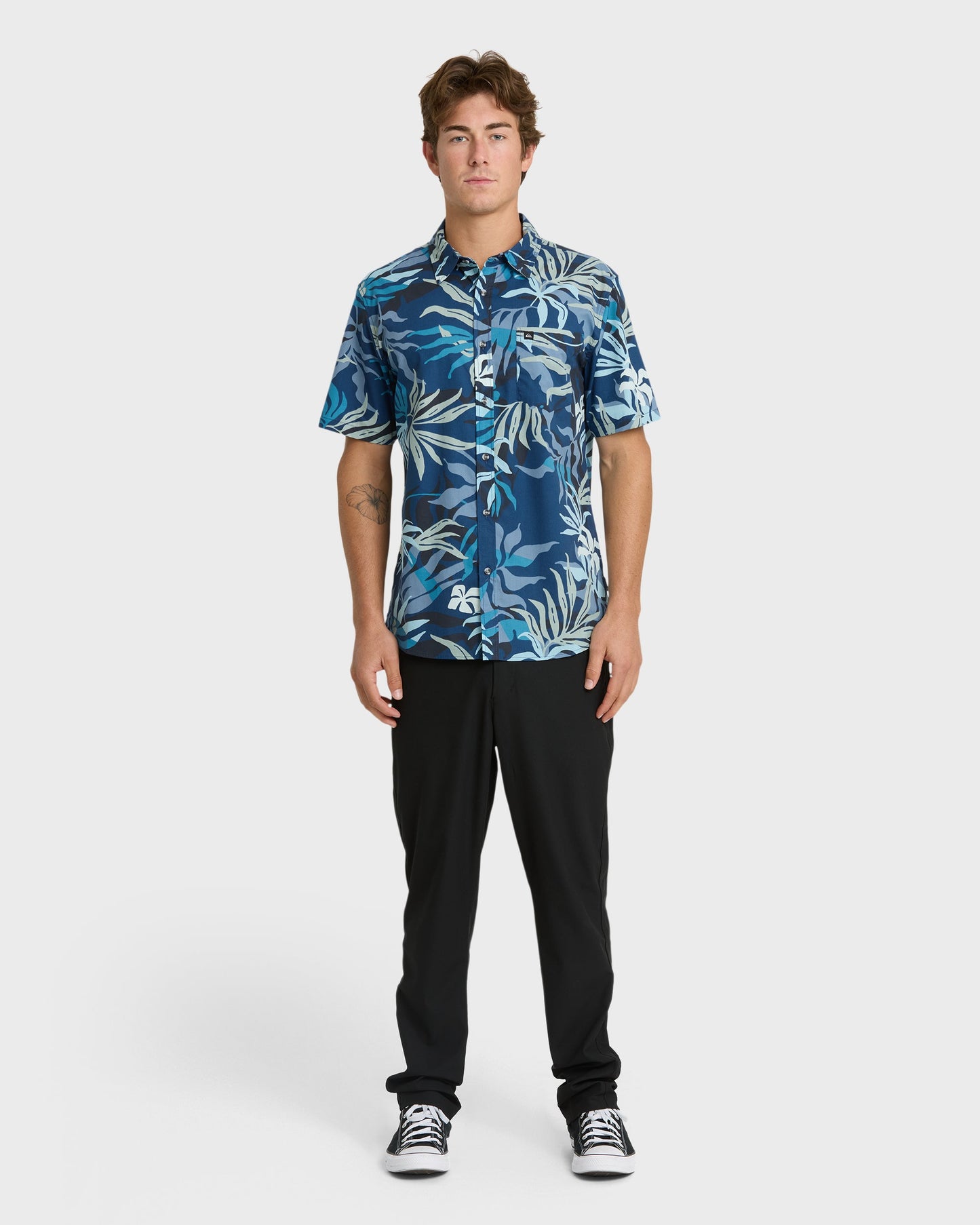 Blueweed Classic Short Sleeve Shirt - Navy Quick Silver Navy