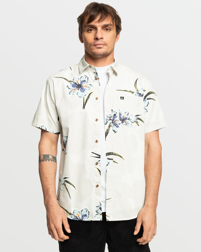 Apero Organic Classics Short Sleeve Shirt - Silver Birch Print Quick Silver Silver Birch Print