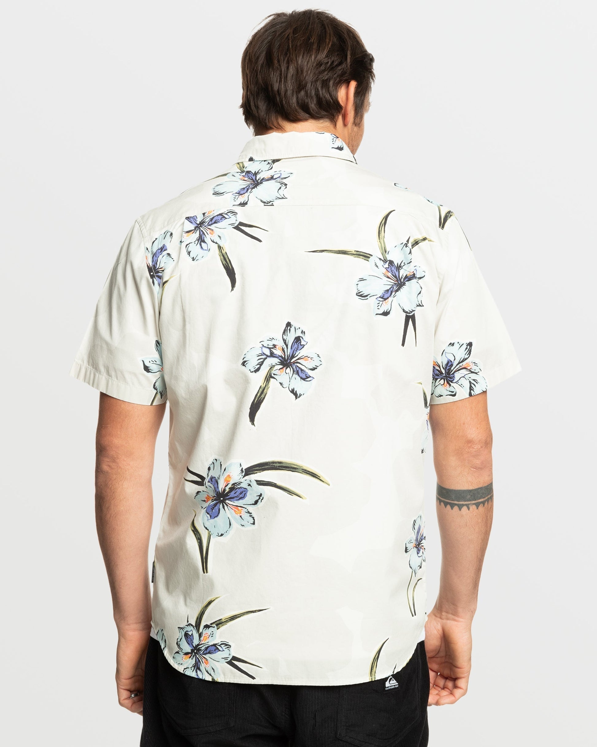 Apero Organic Classics Short Sleeve Shirt - Silver Birch Print Quick Silver Silver Birch Print
