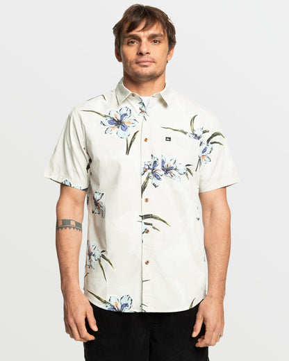 Apero Organic Classics Short Sleeve Shirt - Silver Birch Print Quick Silver Silver Birch Print