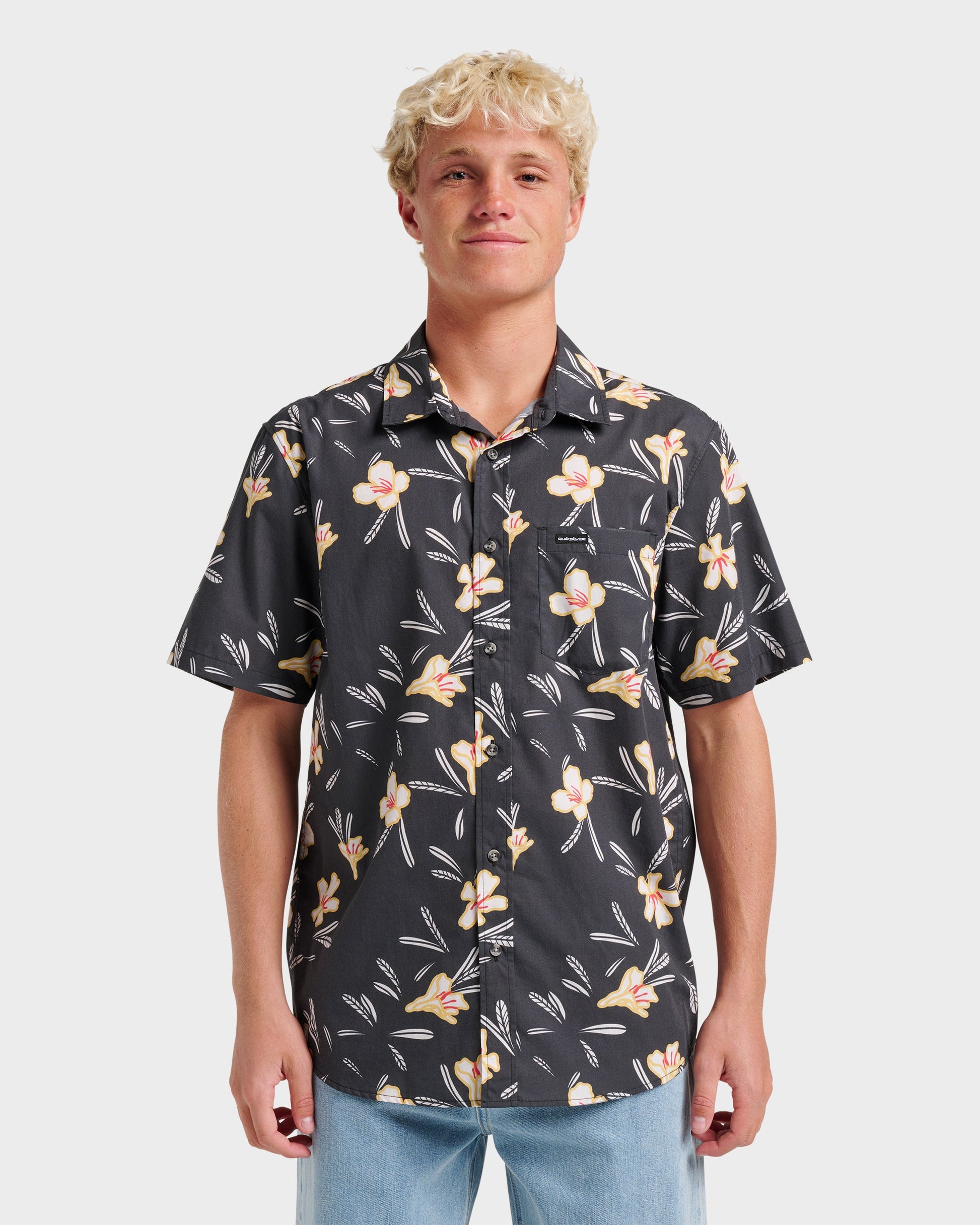 Kaneohe Classic Short Sleeve Shirt - Phantom Quick Silver Phantom