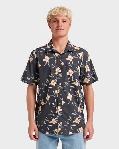 Kaneohe Classic Short Sleeve Shirt - Phantom Quick Silver Phantom