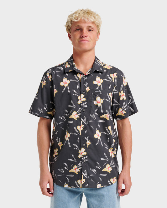 Kaneohe Classic Short Sleeve Shirt - Phantom Quick Silver Phantom