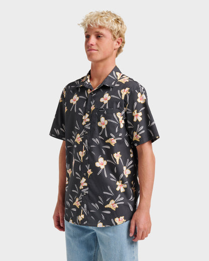Kaneohe Classic Short Sleeve Shirt - Phantom Quick Silver Phantom
