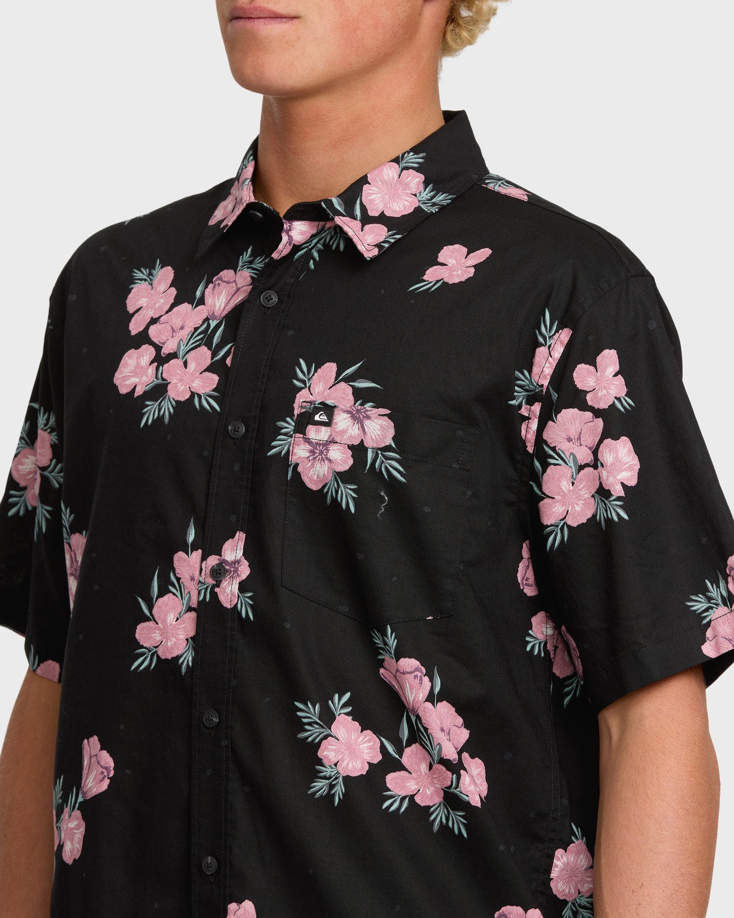 Habitats Classic Short Sleeve Shirt - Black Quick Silver Black