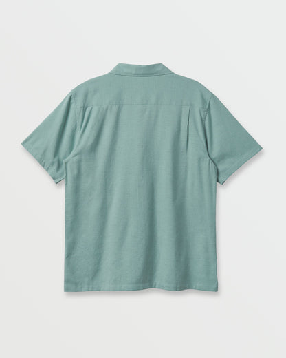 Flecky Island Short Sleeve Shirt - Jade Grey Quick Silver Jade Grey