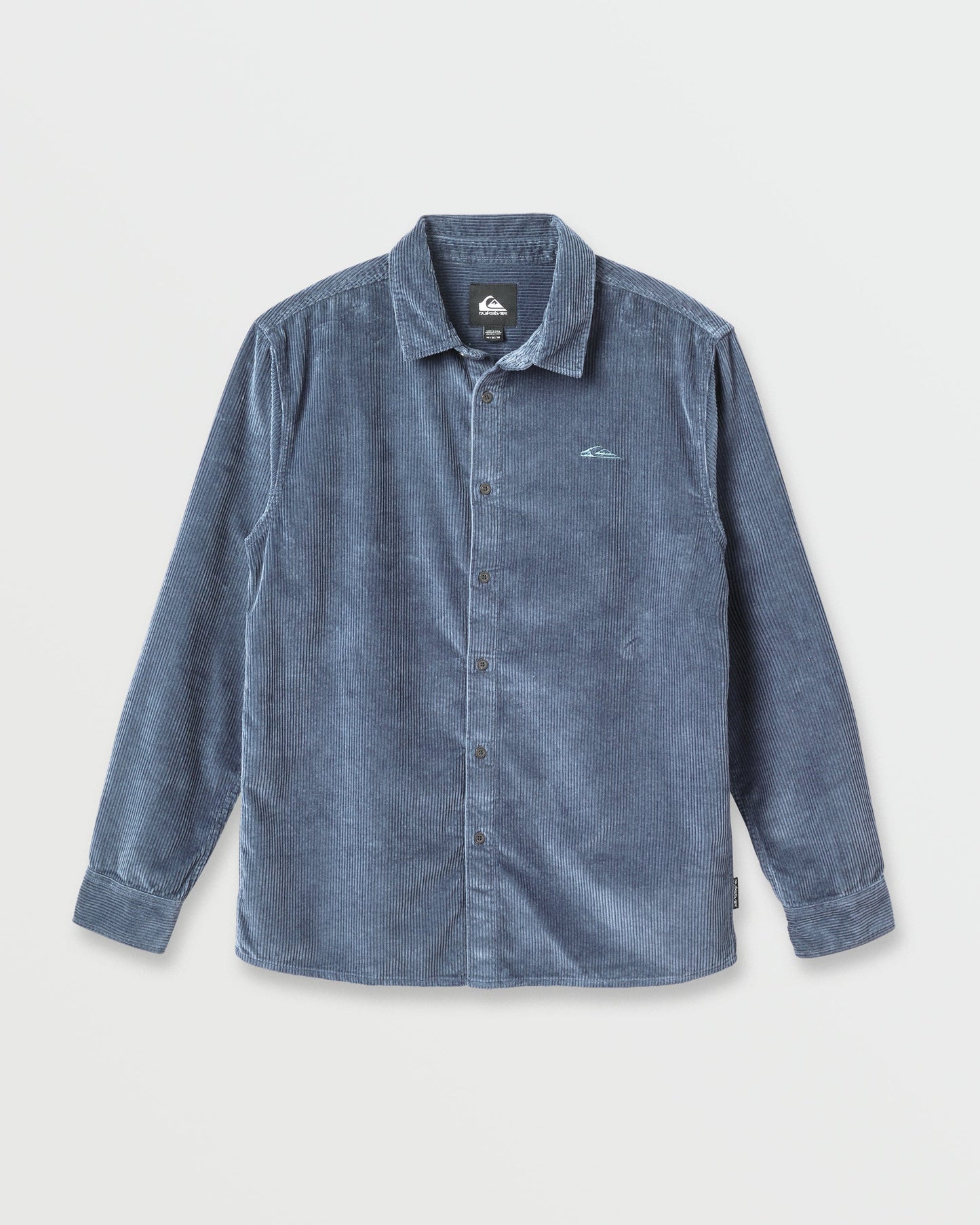 Cord Long Sleeve Shirt - China Blue Quick Silver China Blue