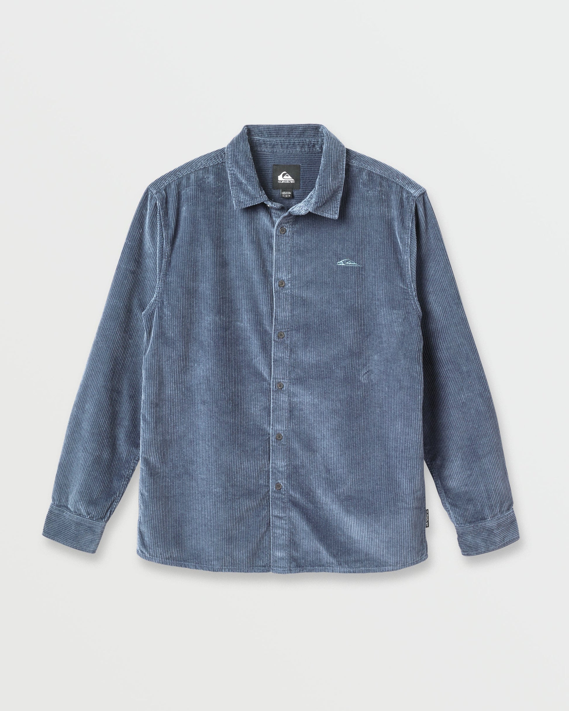 Cord Long Sleeve Shirt - China Blue Quick Silver China Blue