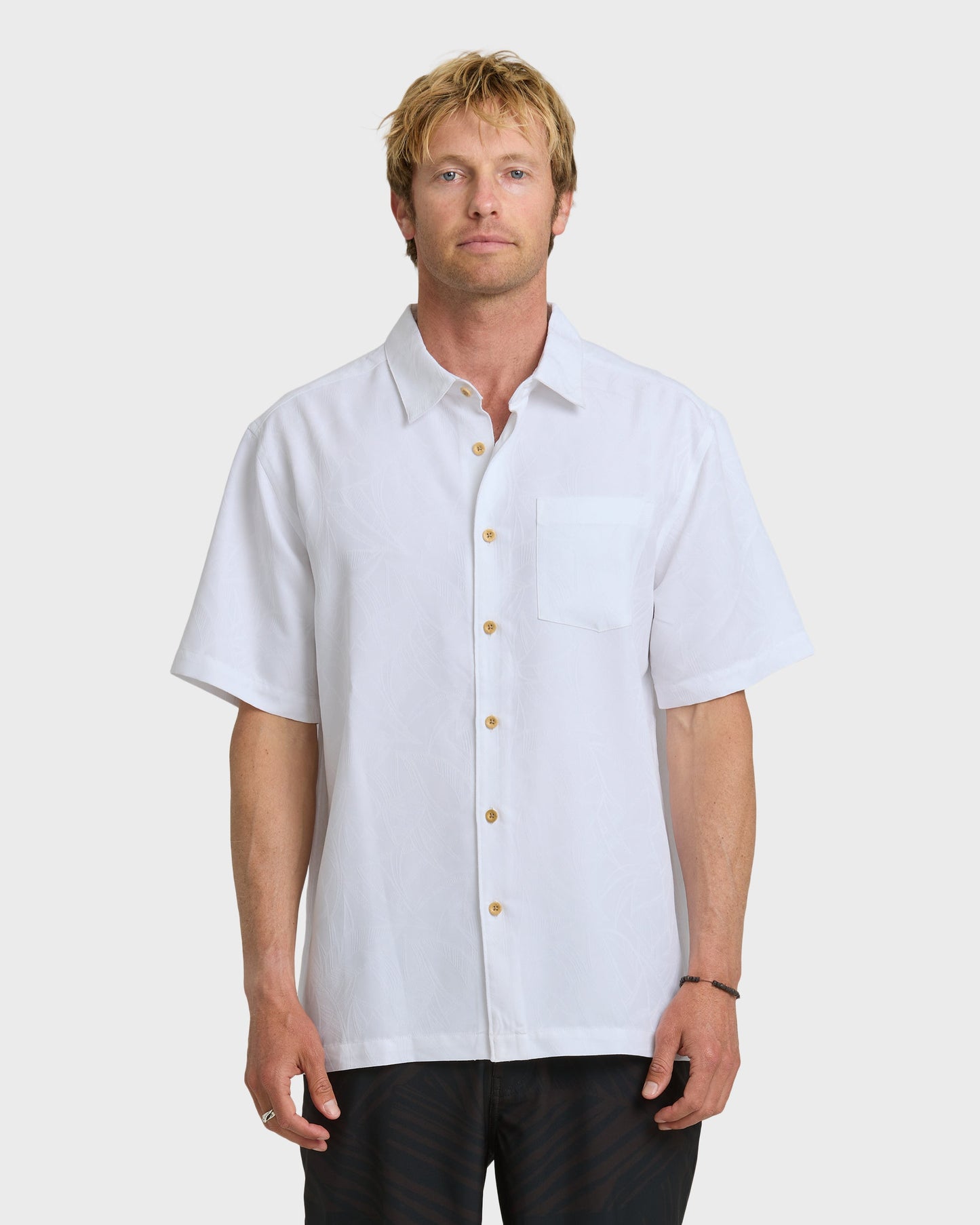 Waterman Island Jungle Shirt - White Quick Silver White