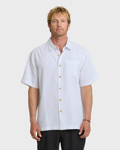 Waterman Island Jungle Shirt - White Quick Silver White
