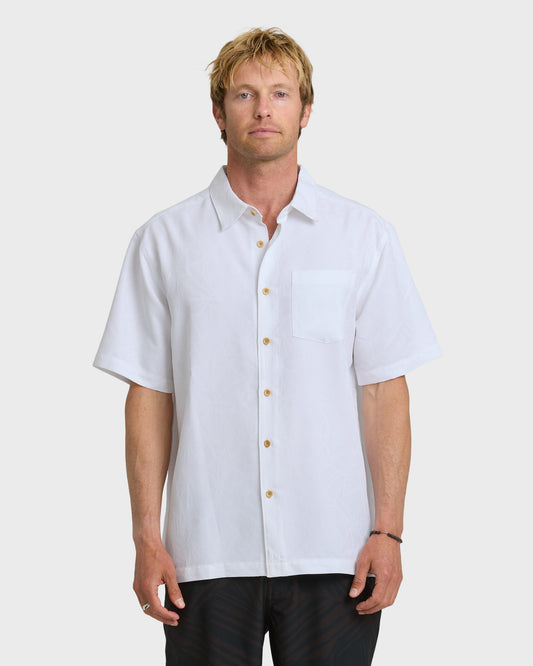 Waterman Island Jungle Shirt - White Quick Silver White