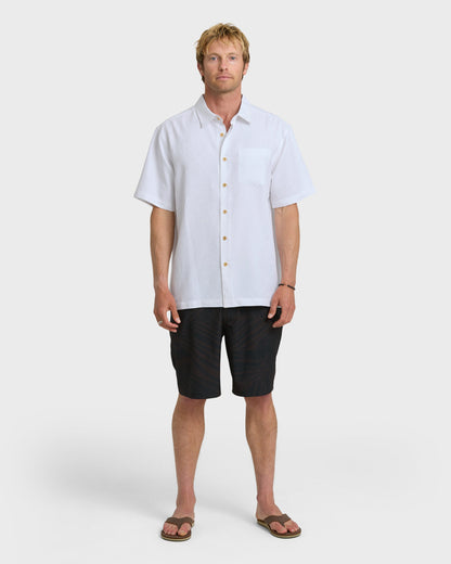Waterman Island Jungle Shirt - White Quick Silver White