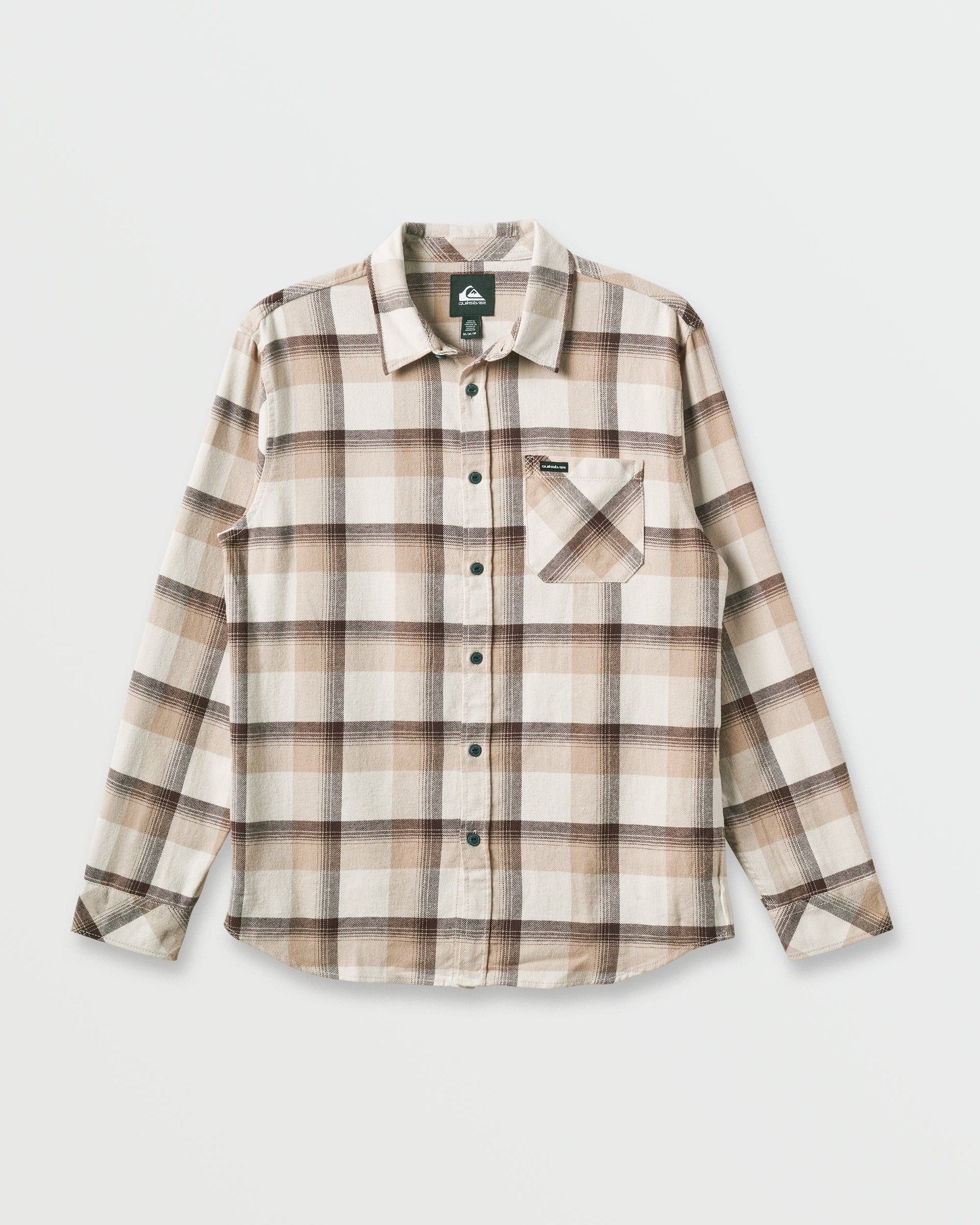 Penmar Check Flannel Shirt - Silver Birch Quick Silver Silver Birch