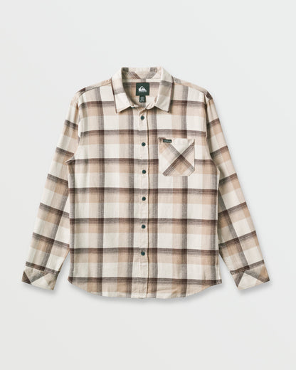 Penmar Check Flannel Shirt - Silver Birch Quick Silver Silver Birch