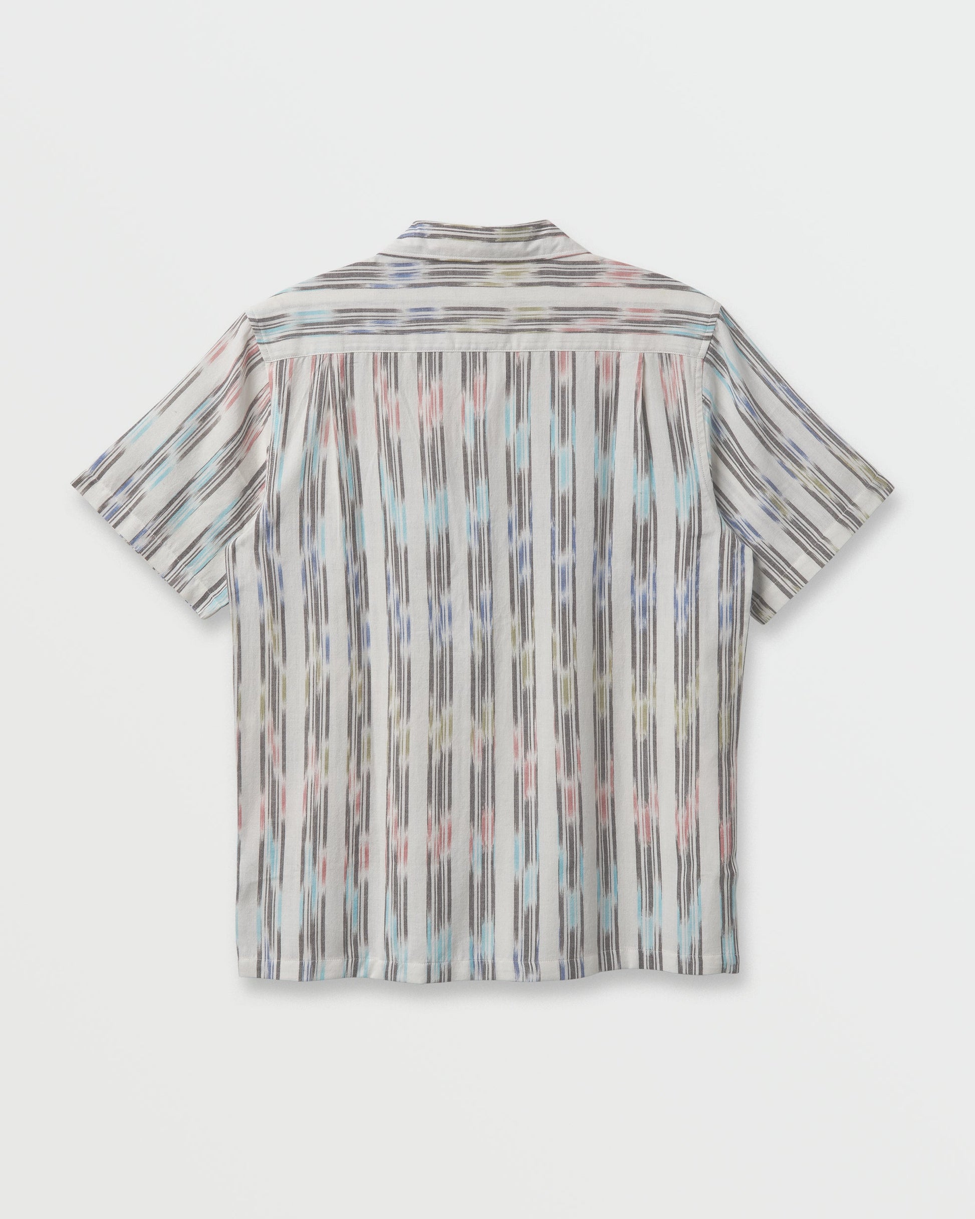 Space Dye Casual Short Sleeve Shirt - Off White Quick Silver Off White