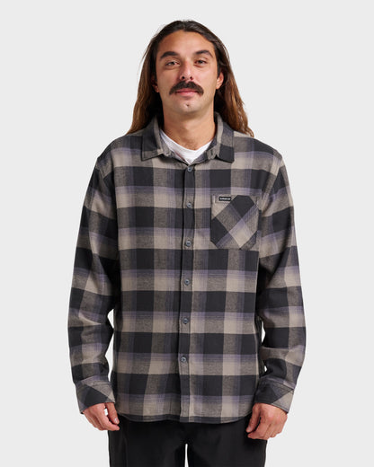 Penmar Check Flannel Shirt - Phantom Quick Silver Phantom