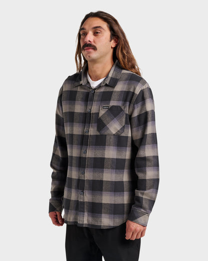 Penmar Check Flannel Shirt - Phantom Quick Silver Phantom