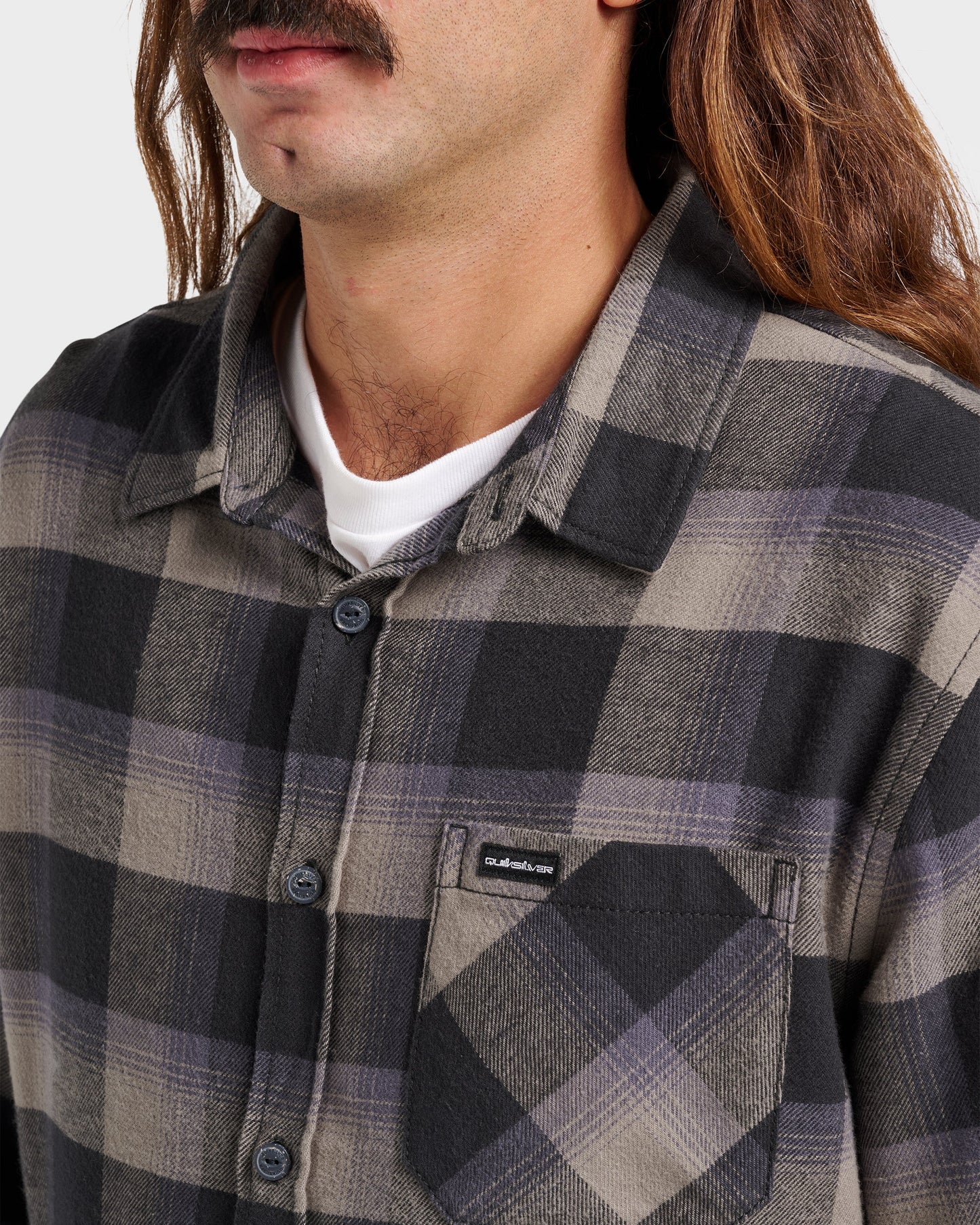 Penmar Check Flannel Shirt - Phantom Quick Silver Phantom