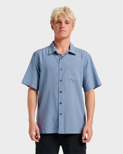 Waterman Check Out Shirt - Flint Stone Quick Silver Flint Stone