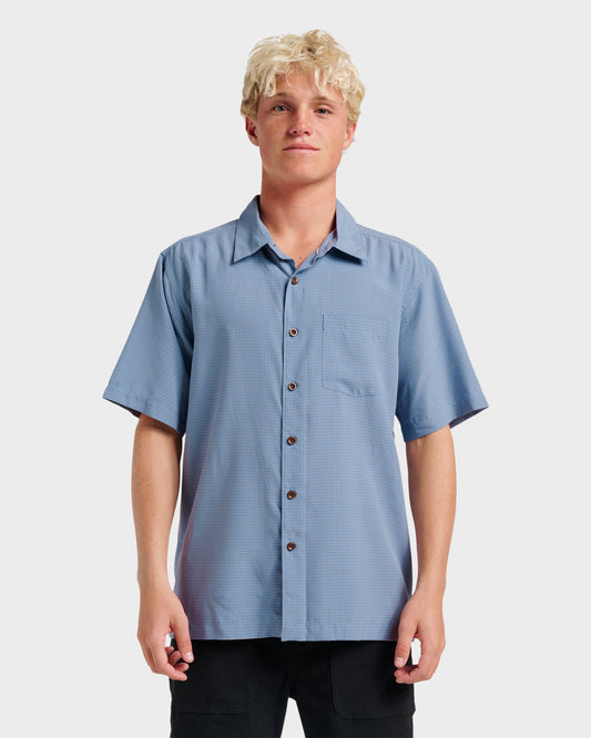 Waterman Check Out Shirt - Flint Stone Quick Silver Flint Stone