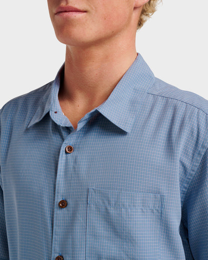 Waterman Check Out Shirt - Flint Stone Quick Silver Flint Stone