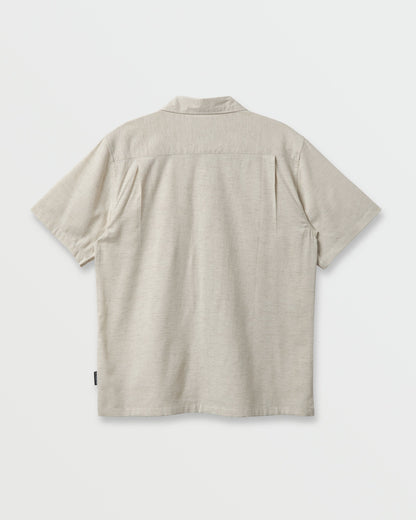 Flecky Island Short Sleeve Shirt - Silver Birch Quick Silver Silver Birch