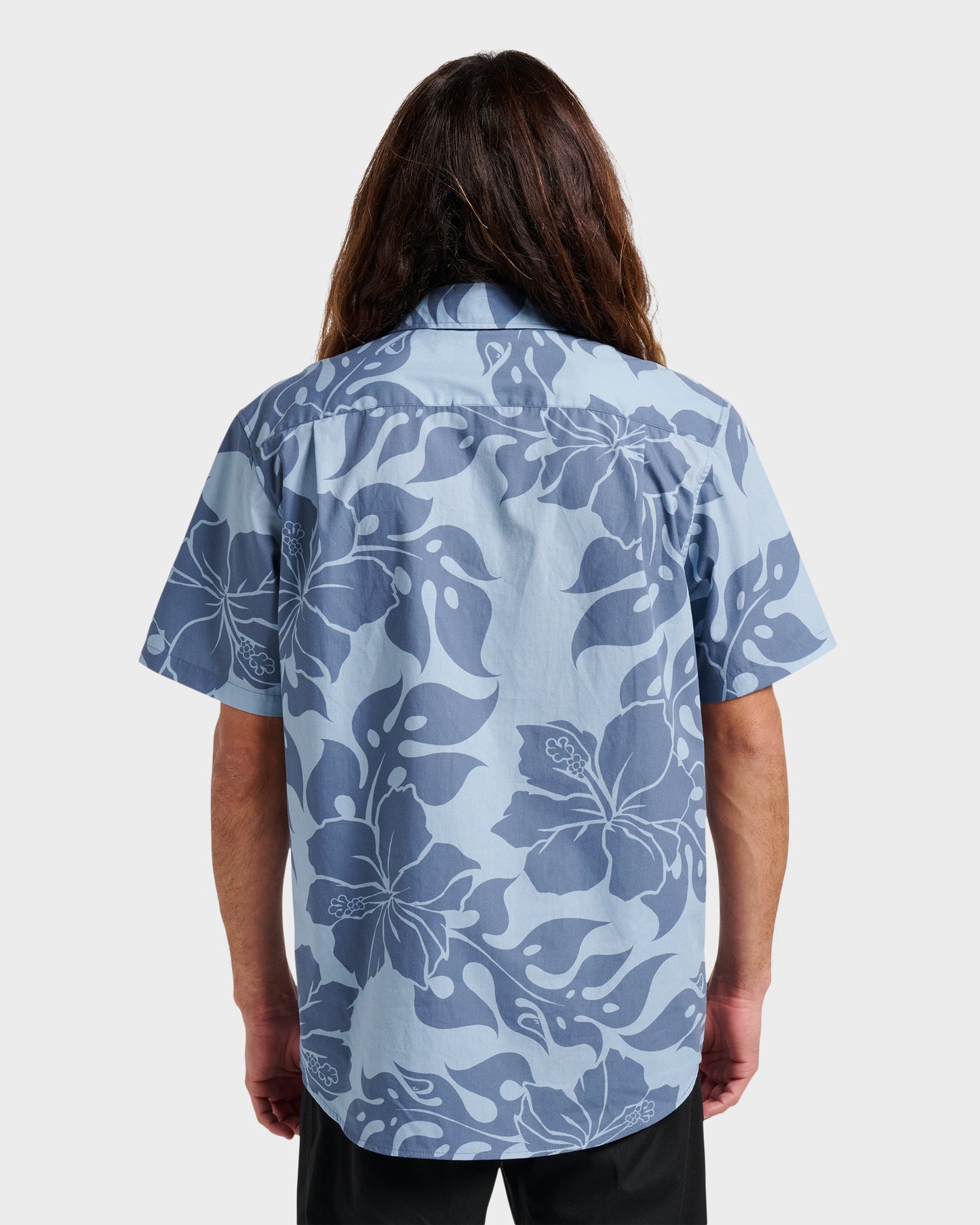 Oceanview Classic Short Sleeve Shirt - Ashley Blue Quick Silver Ashley Blue