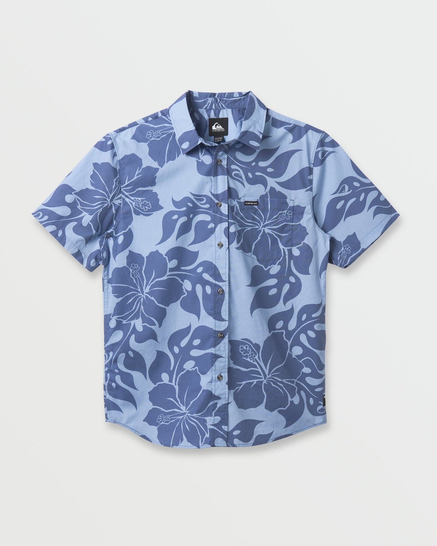 Oceanview Classic Short Sleeve Shirt - Ashley Blue Quick Silver Ashley Blue