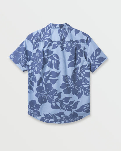Oceanview Classic Short Sleeve Shirt - Ashley Blue Quick Silver Ashley Blue