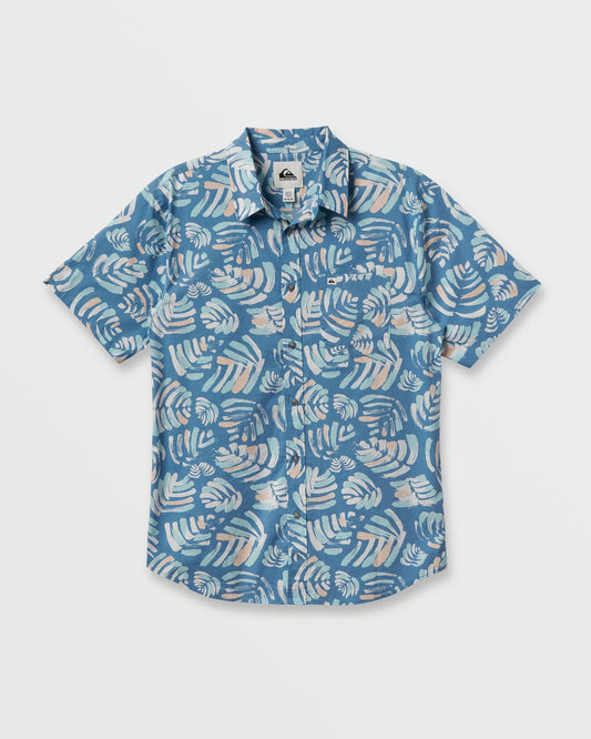Shades Classic Stretch Short Sleeve Shirt - Niagara Quick Silver Niagara