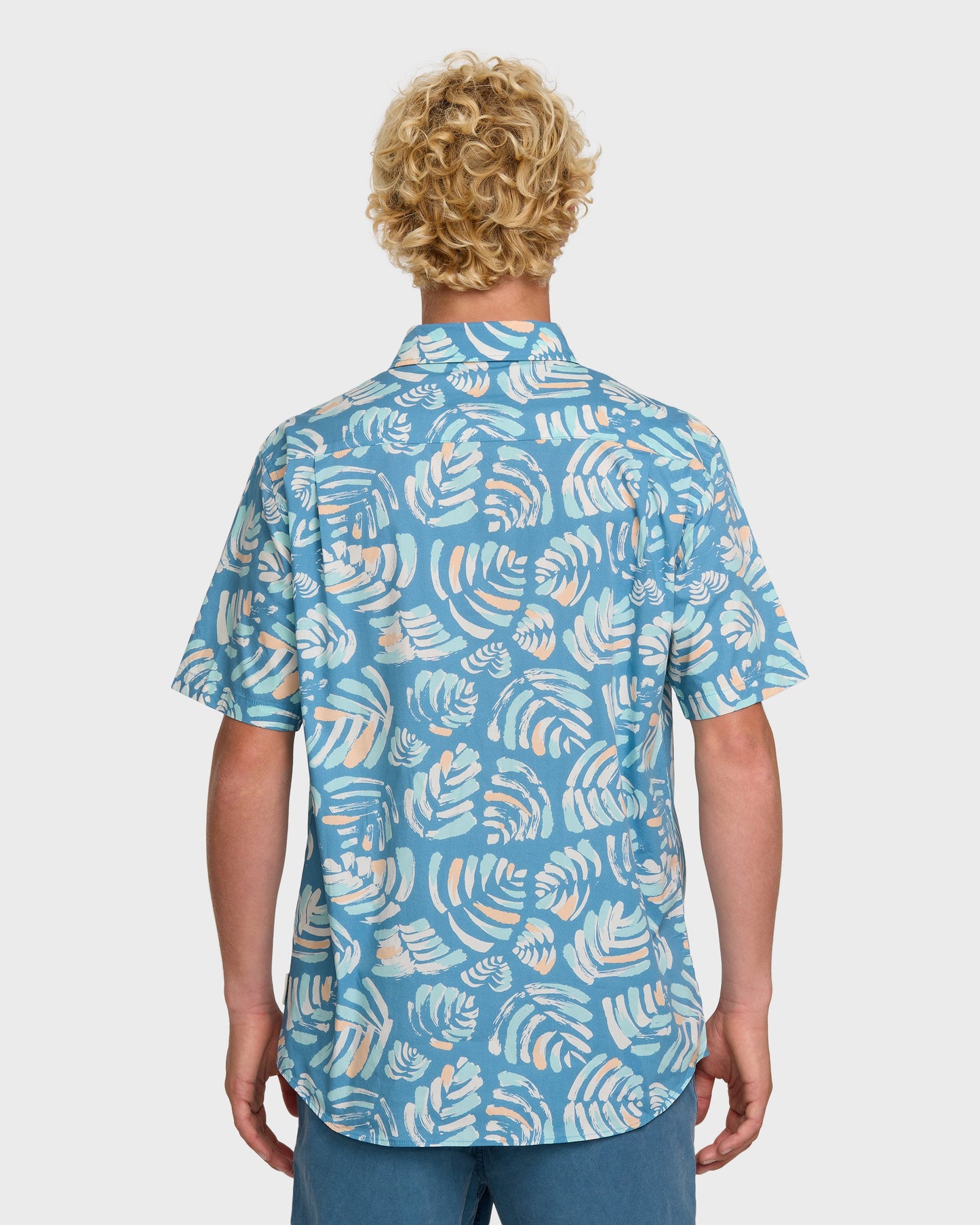 Shades Classic Stretch Short Sleeve Shirt - Niagara Quick Silver Niagara