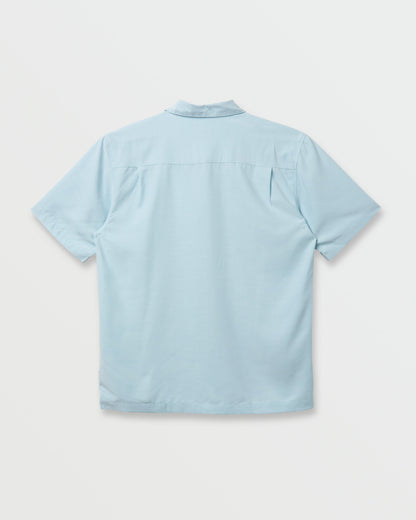 Waterman Tahiti Palms Premium Anti-Wrinkle Shirt - Sterling Blue Quick Silver Sterling Blue
