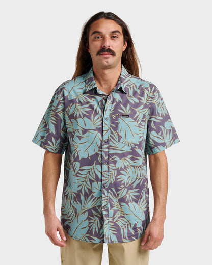 Palm Trip Classic Short Sleeve Shirt - Graystone Quick Silver Graystone