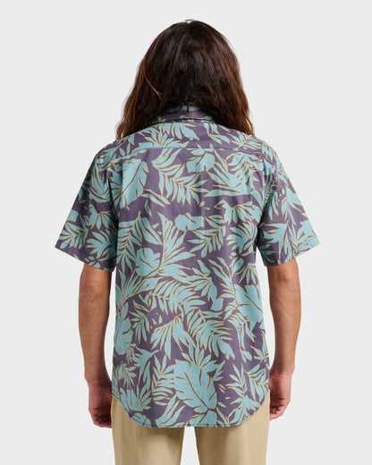 Palm Trip Classic Short Sleeve Shirt - Graystone Quick Silver Graystone