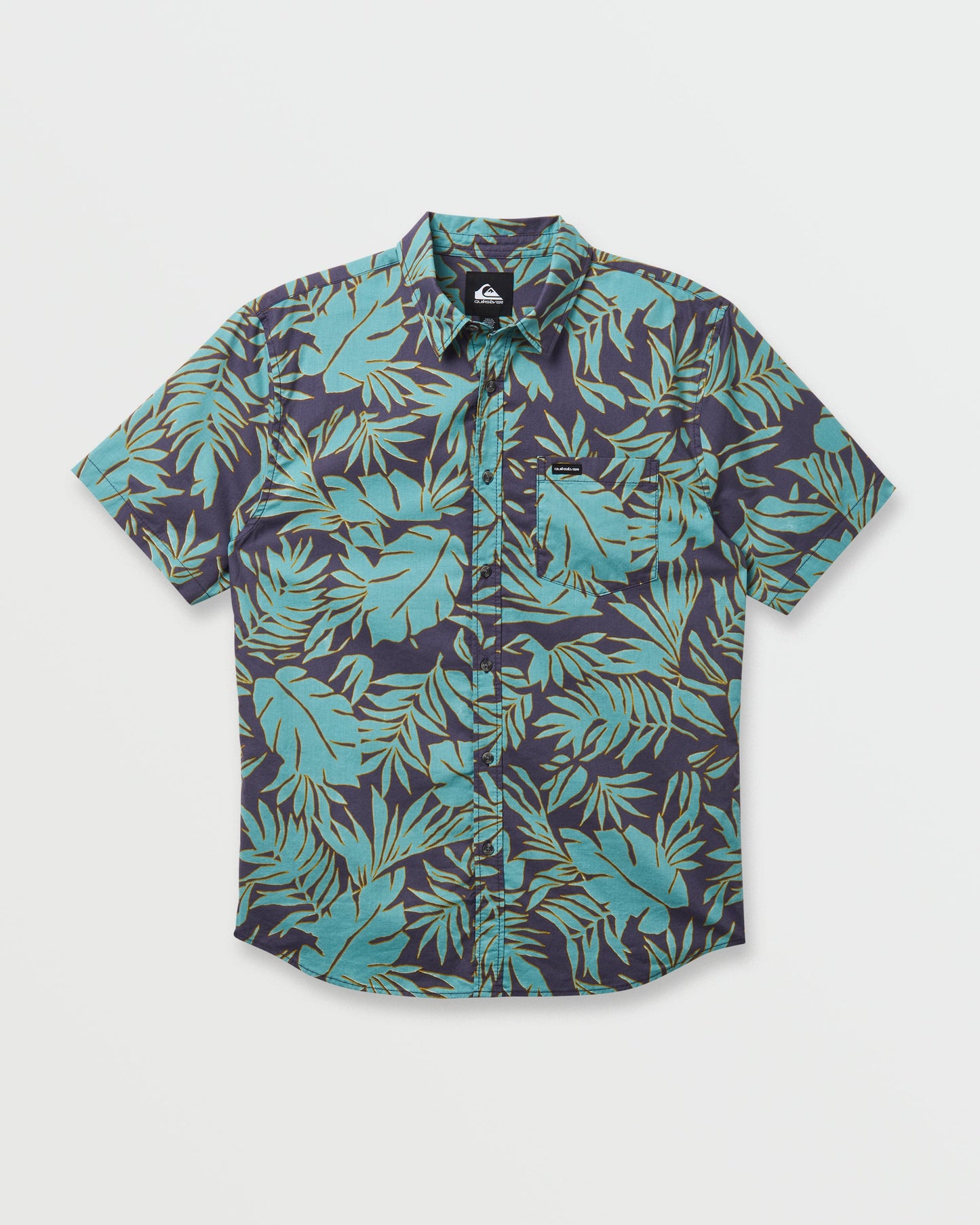 Palm Trip Classic Short Sleeve Shirt - Graystone Quick Silver Graystone