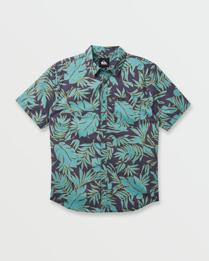Palm Trip Classic Short Sleeve Shirt - Graystone Quick Silver Graystone