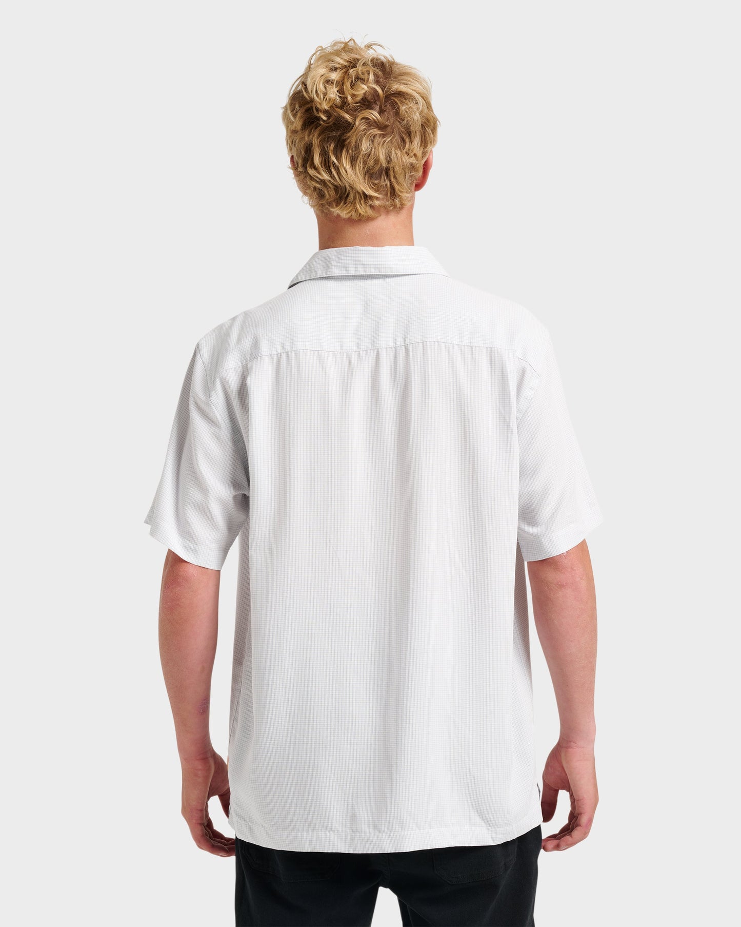 Waterman Check Out Shirt - White Quick Silver White