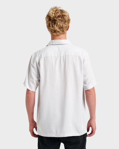 Waterman Check Out Shirt - White Quick Silver White